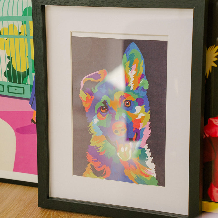 Le chien Pop Art
