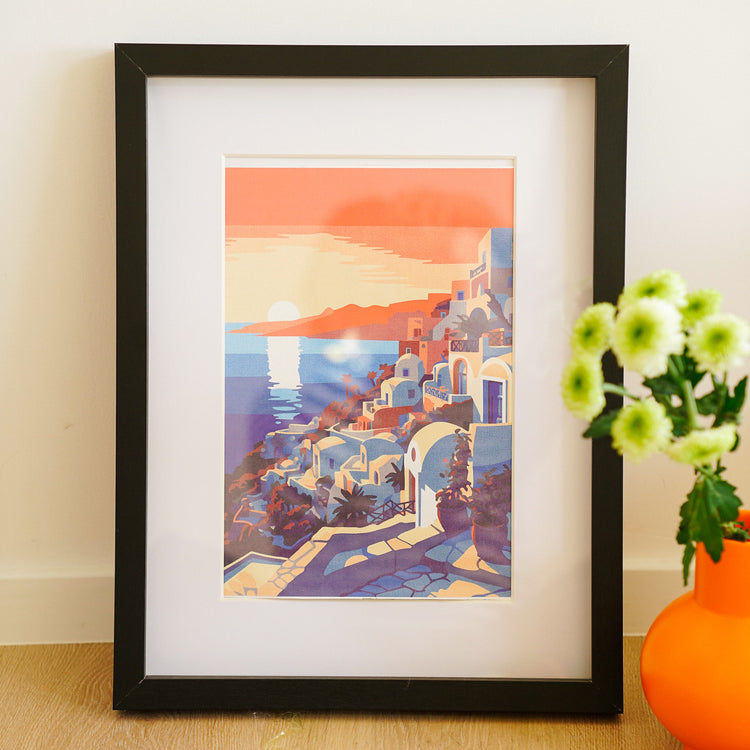 Coucher de soleil sur Santorin