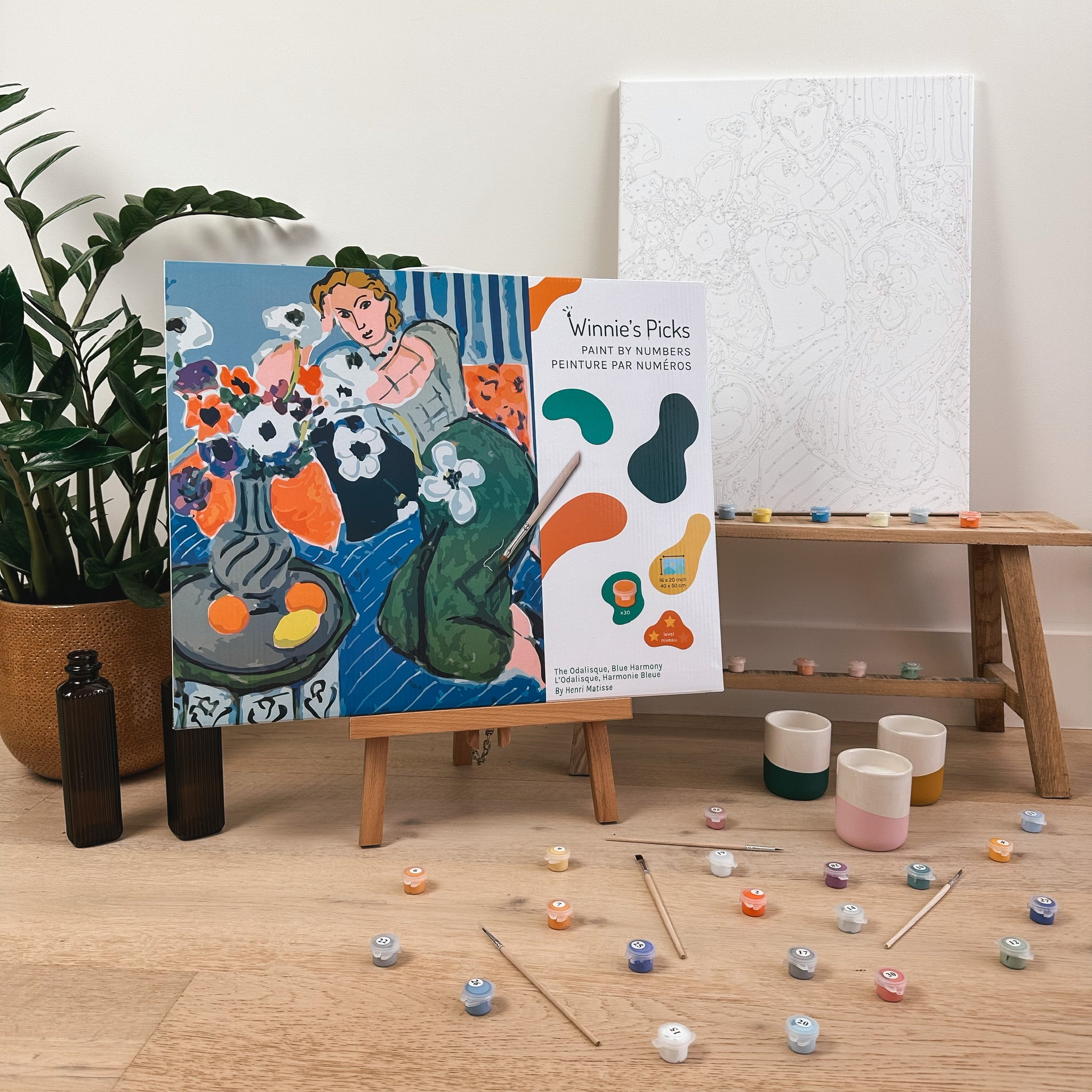 Kit peinture à numéros - « Odalisque, Matisse »