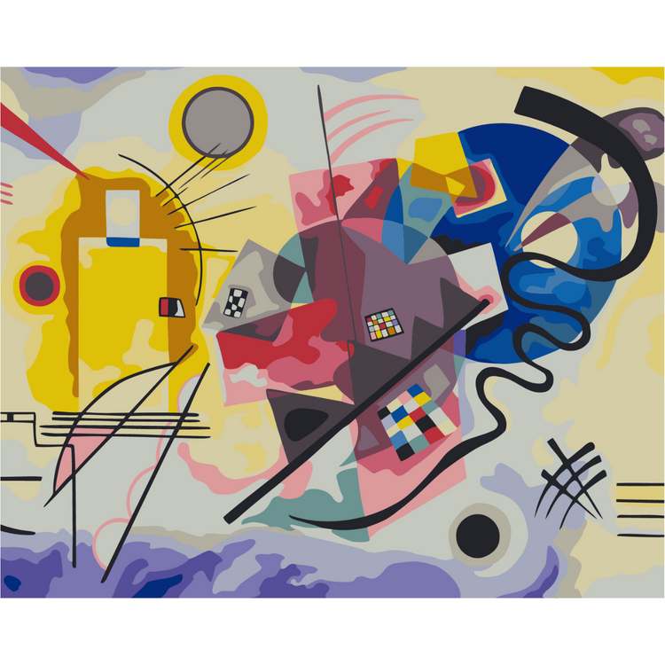 Jaune-Rouge-Bleu, de Wassily Kandinsky