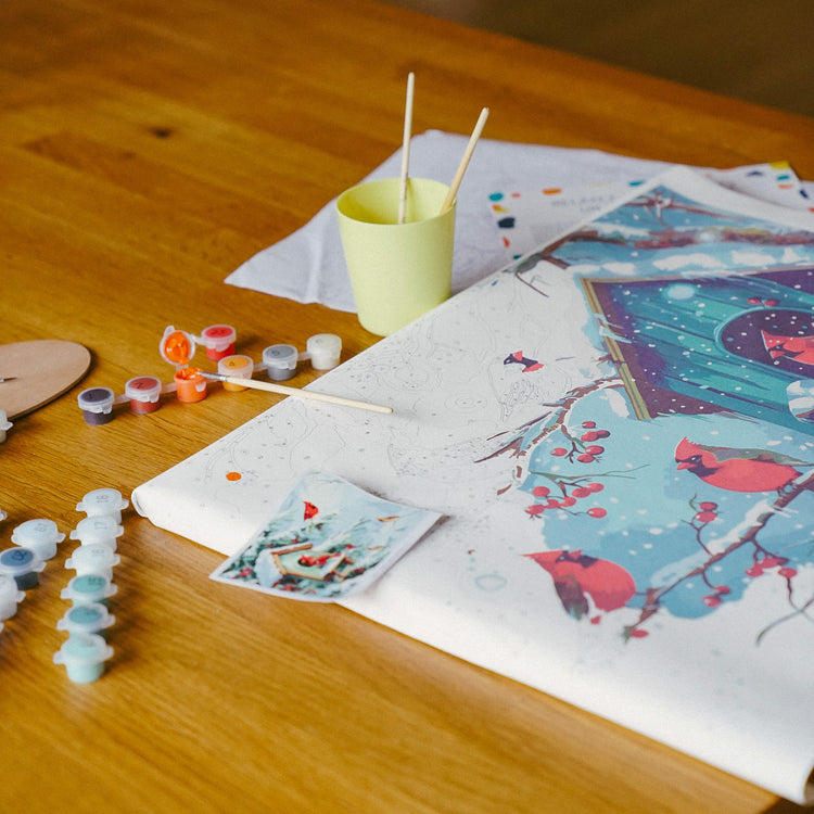 Cottage enneigé des cardinaux