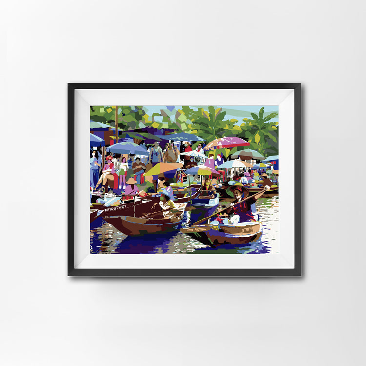 Tour The Floating Market, by Surapol Pansanit