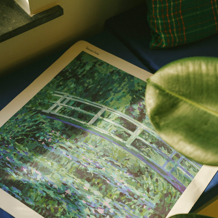 Waterlilies and Japanese Bridge, Claude Monet