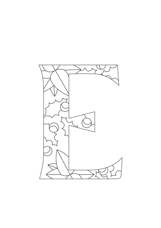 Free Letter E Painting Ideas