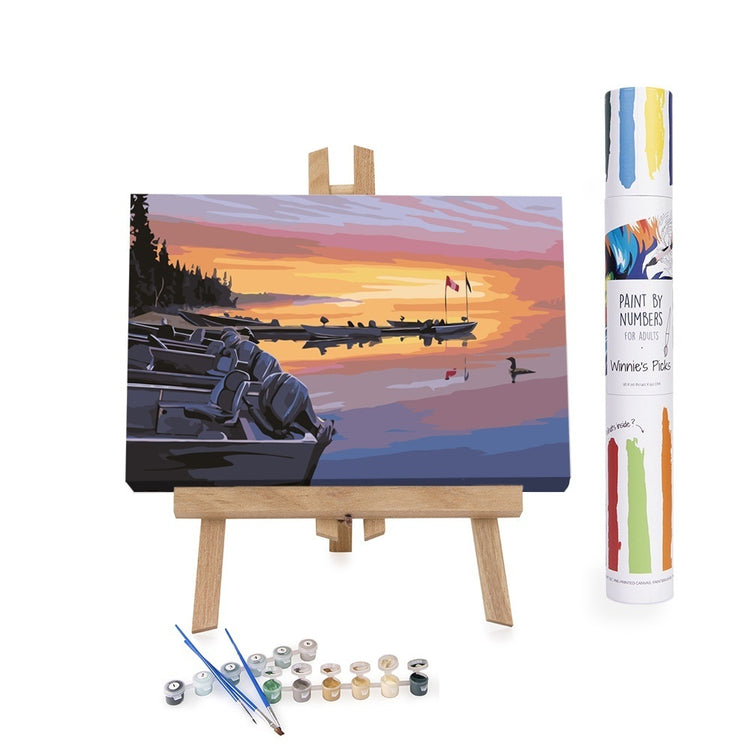 Paint By Numbers adults Sunset in Manotak Canada