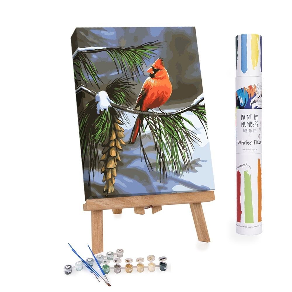 Cardinal And Blue Jay Birds Art Paint By Number - NumPaints - Paint by  numbers