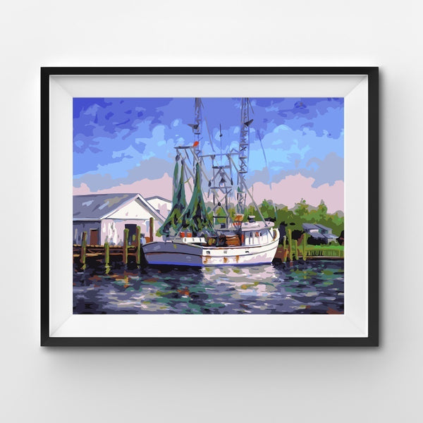 Shrimper at Harbor