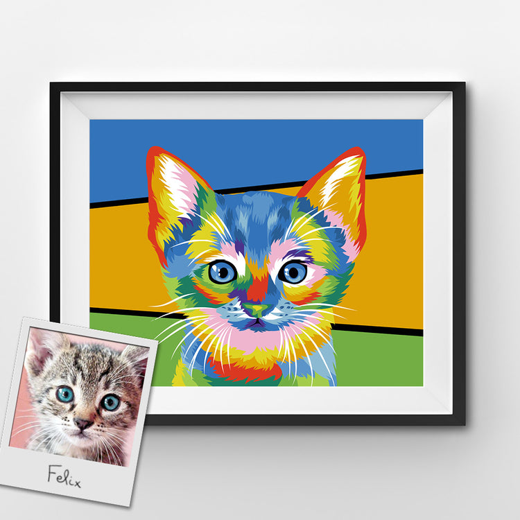 Custom Pop Art Paint by Numbers