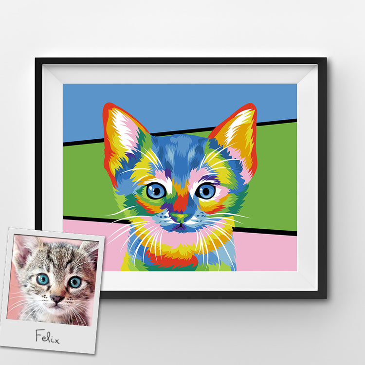 Custom Pop Art Paint by Numbers