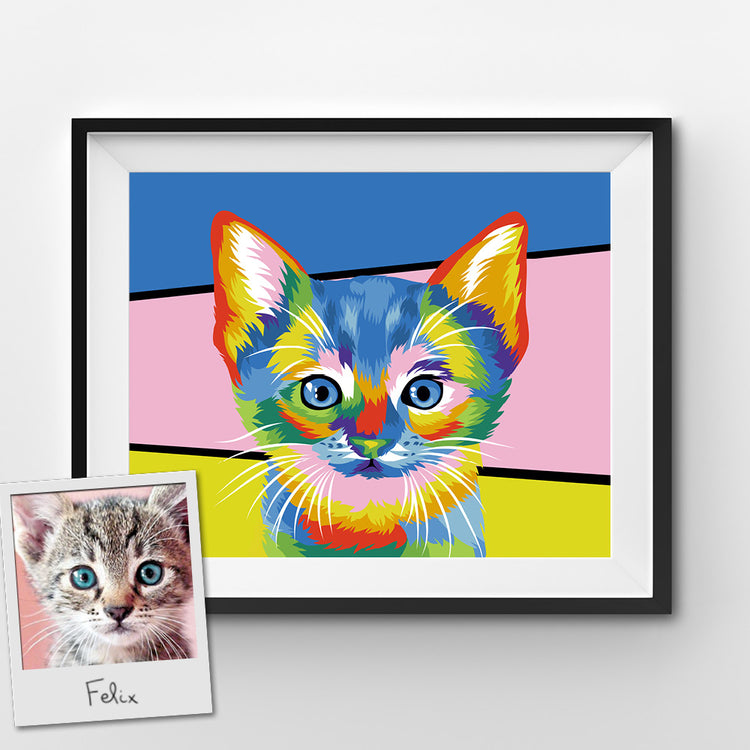 Custom Pop Art Paint by Numbers