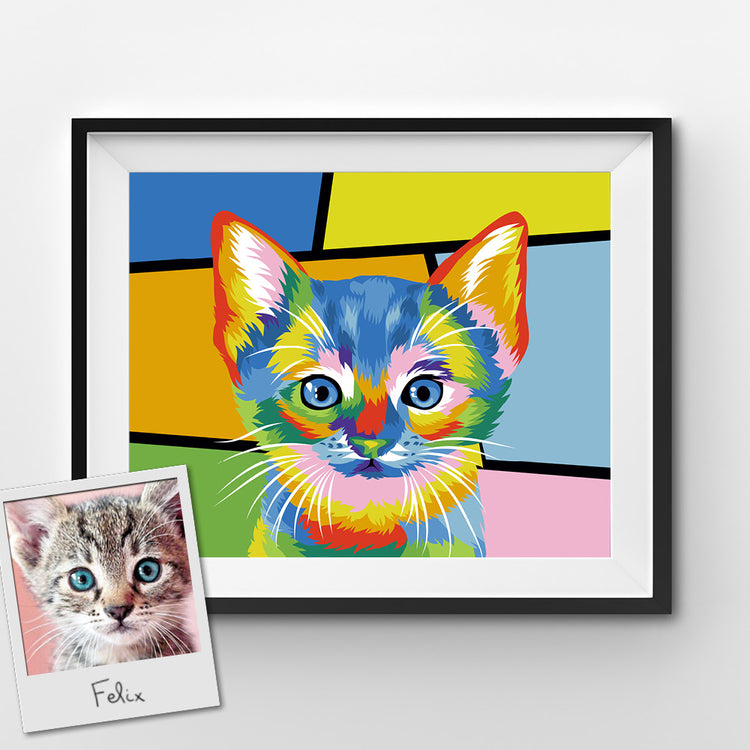 Custom Pop Art Paint by Numbers