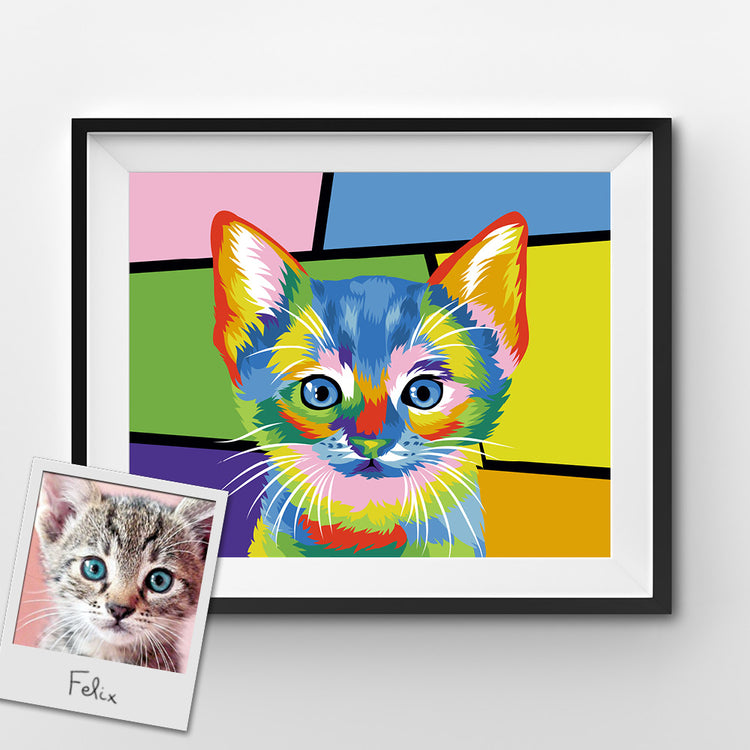 Custom Pop Art Paint by Numbers