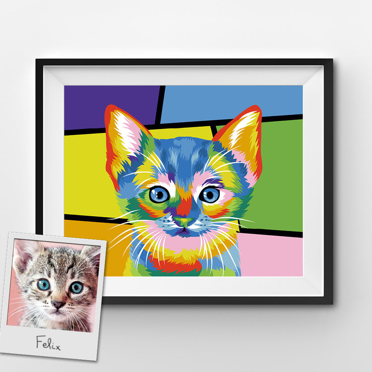 Custom Pop Art Paint by Numbers