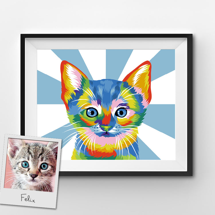 Custom Pop Art Paint by Numbers