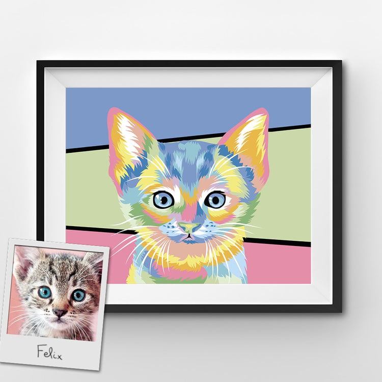 Custom Pop Art Paint by Numbers