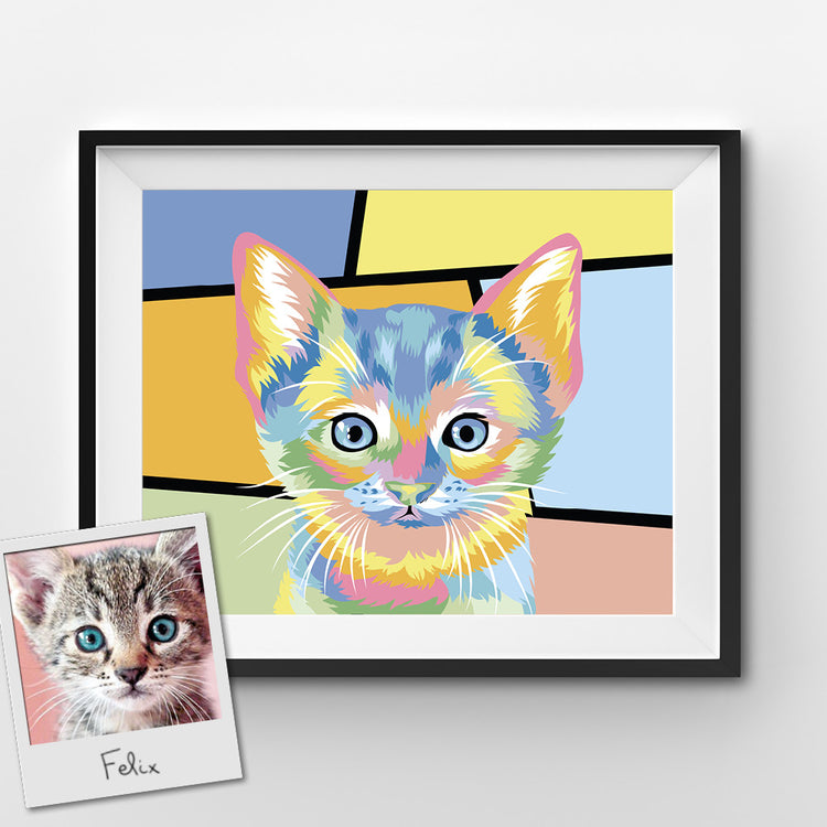 Custom Pop Art Paint by Numbers