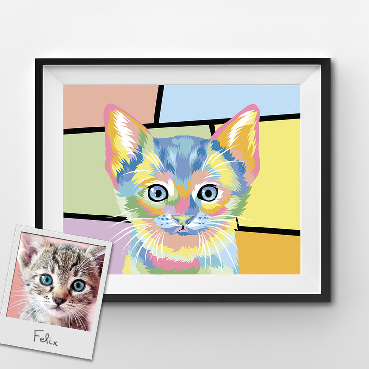 Custom Pop Art Paint by Numbers