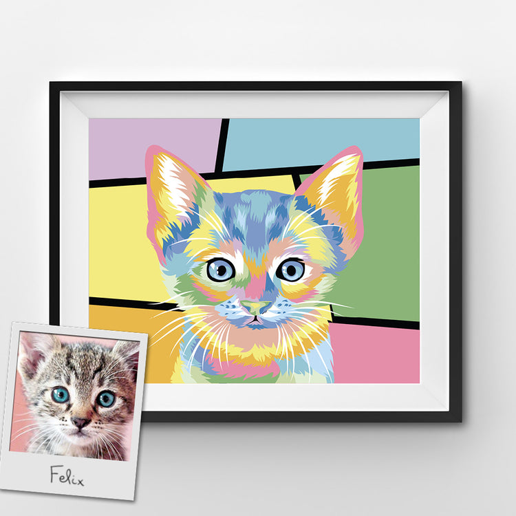 Custom Pop Art Paint by Numbers