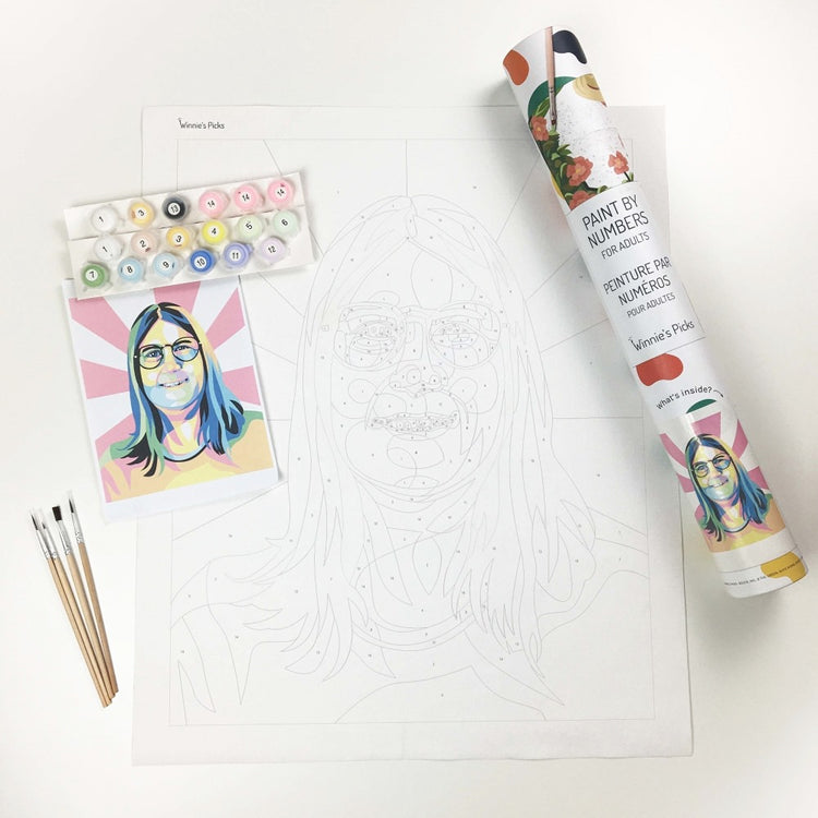 Custom Pop Art Paint by Numbers
