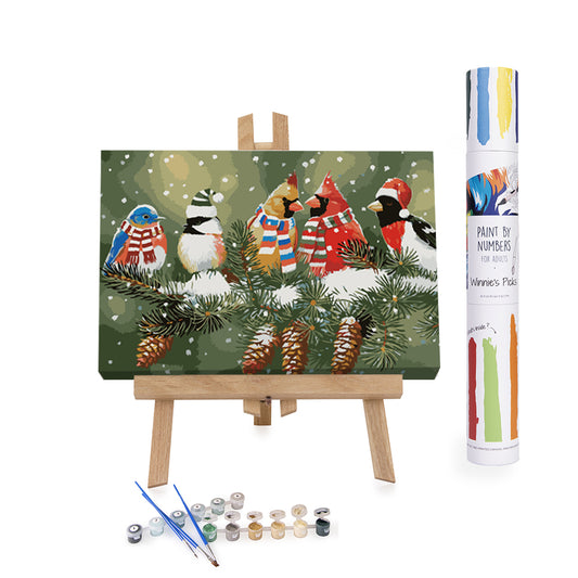 Paint by numbers kits in large formats and more panel designs