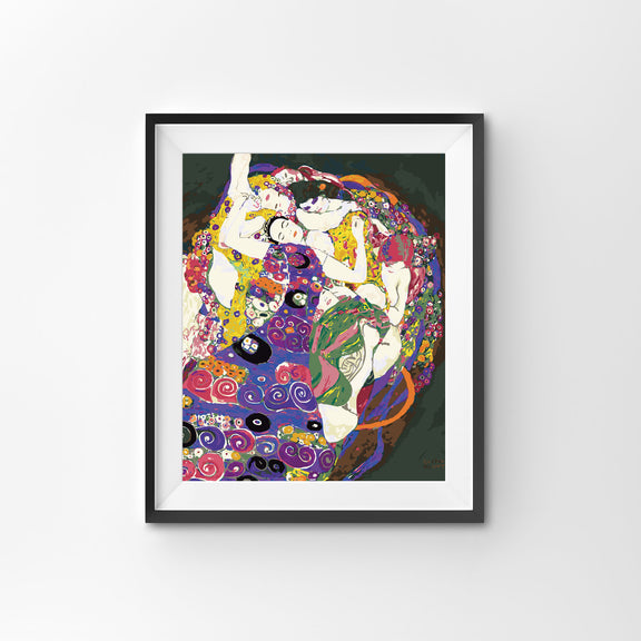 The Maiden, by Gustav Klimt | Framed Paint by Numbers – Winnie's Picks