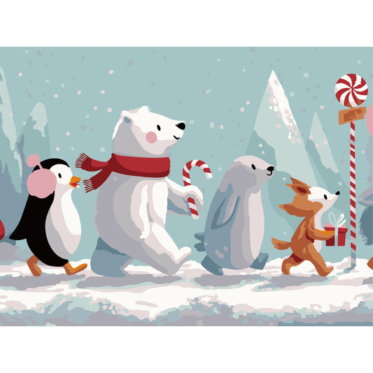 Happy Friends Walking