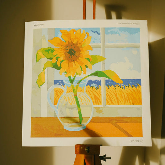 Sunflower in the window