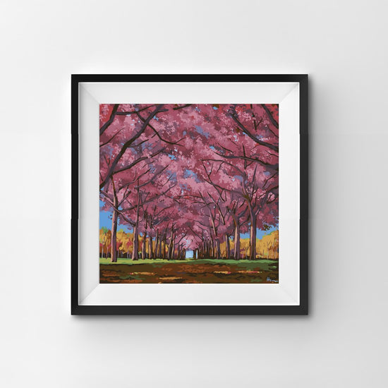 Painting By Number Cherry Trees Blossoming