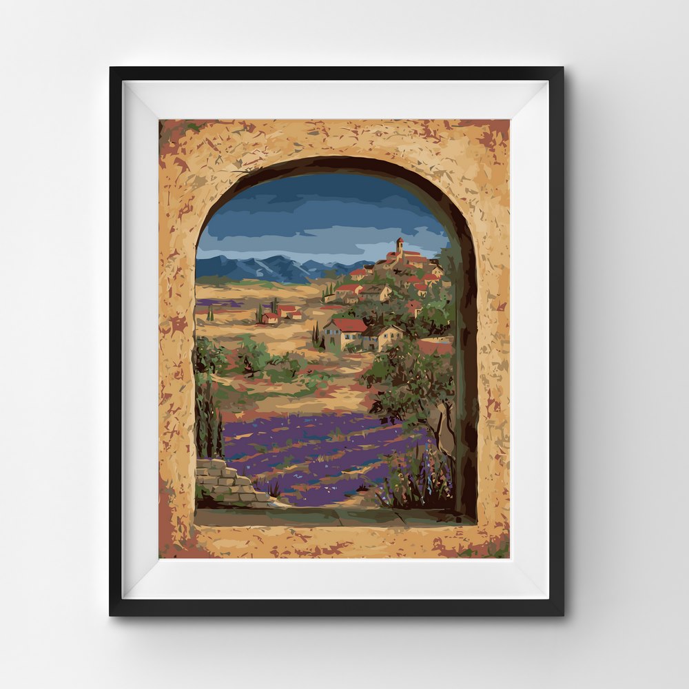 Painting By Number Lavender Flowers in Provence France