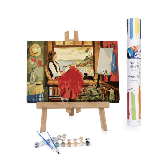 Paint by Numbers Beach Scene, Free 3-day shipping