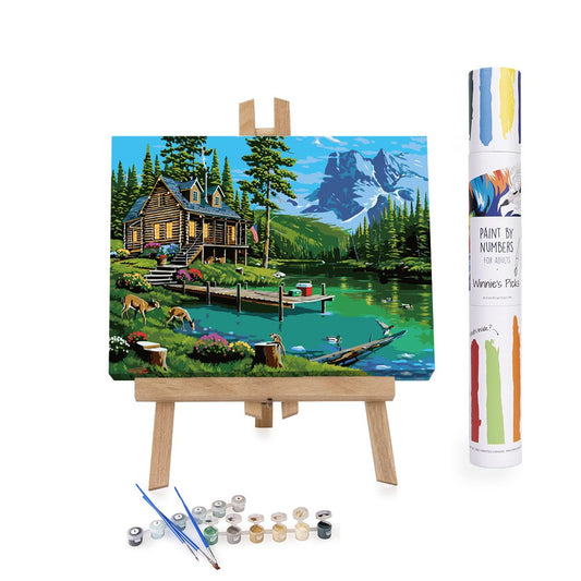 Mountain Scene Paint-by-Number Kit by Artist's Loft™ Necessities