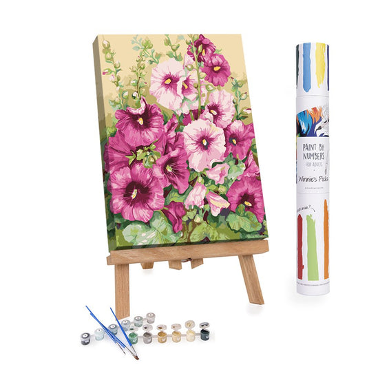 6 Pack Flower Paint by Numbers Kit for Adults Flower Simple Painting Kit by  Numb