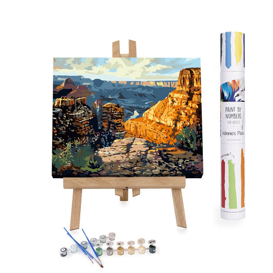 American orange canyon paint by numbers