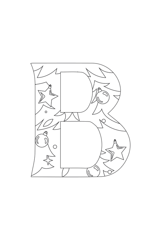 Lettre "B" gratuite à peindre