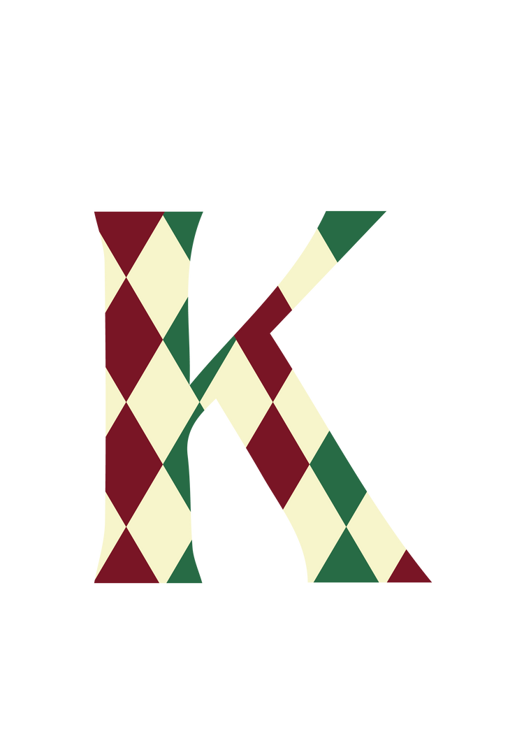Lettre "K" gratuite à peindre