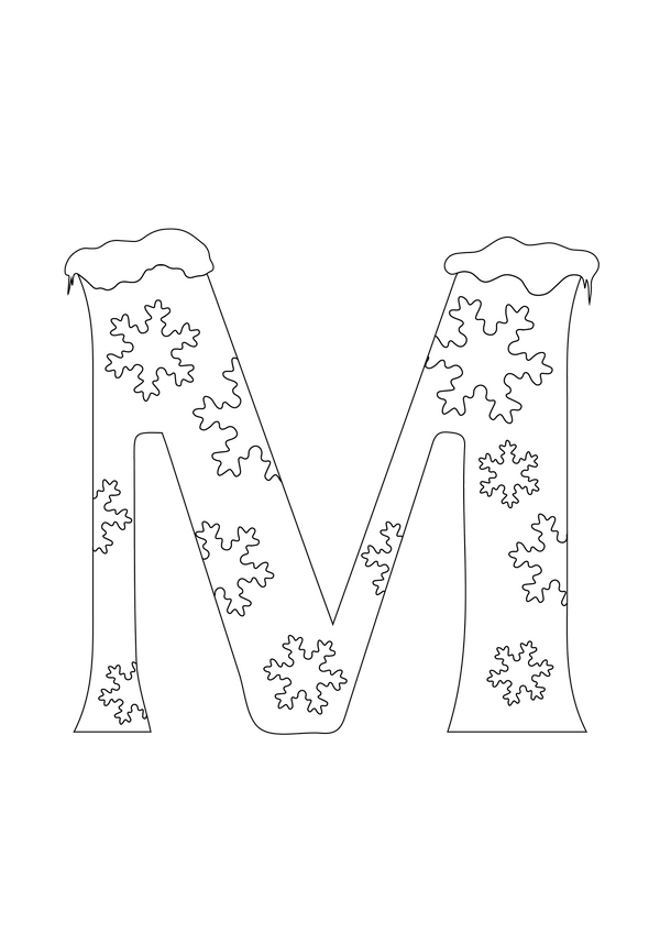 Free Letter M Painting Ideas