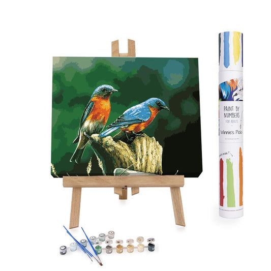 Paint By Numbers Adults Birds Chirping 