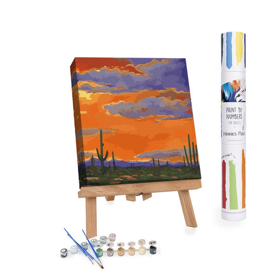 Paint By Numbers Adults Sunset in the Desert