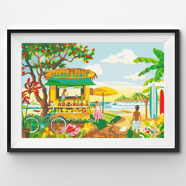 The fruit stand at the beach