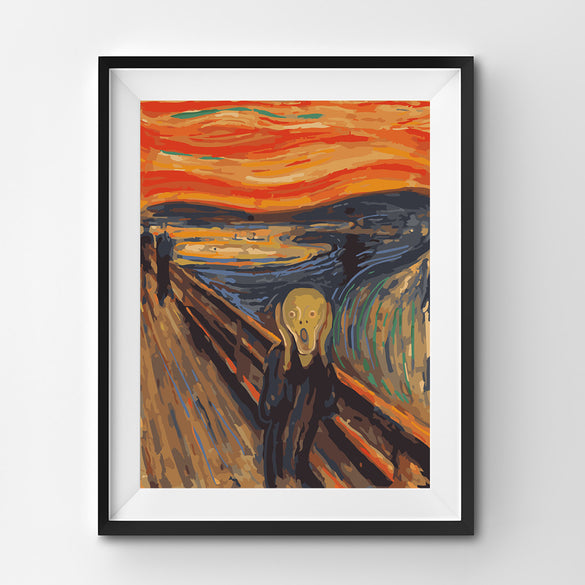Craft paint kit of The Scream by Edvard Munch