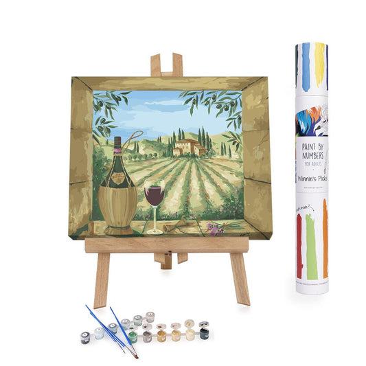 Paint By Numbers Adults Vineyard in Italy