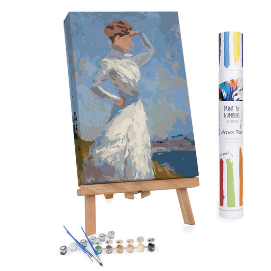 Painting by numbers kit of Sunligh by Frank Weston Benson