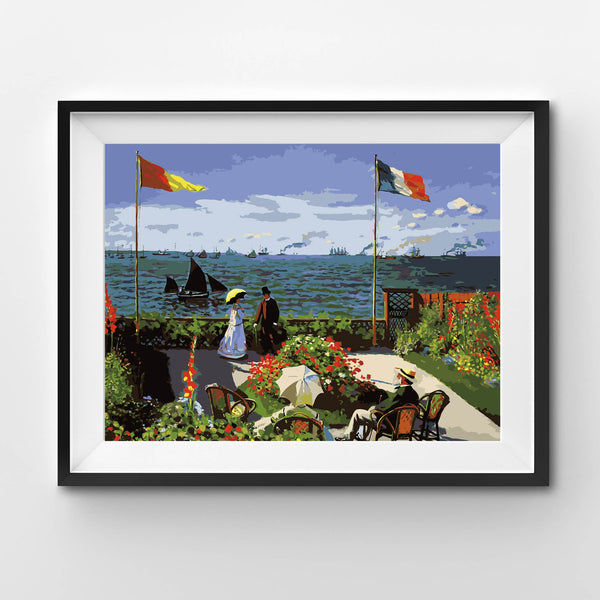 Terrasse à Sainte-Adresse, Claude Monet