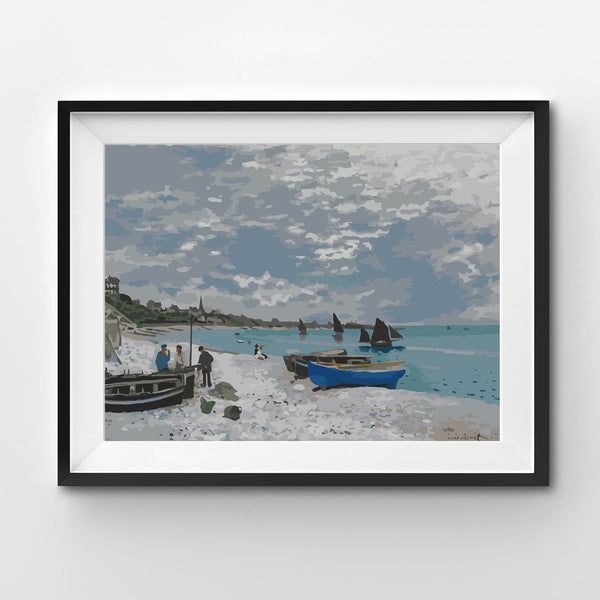 La plage de Sainte-Adresse, Claude Monet