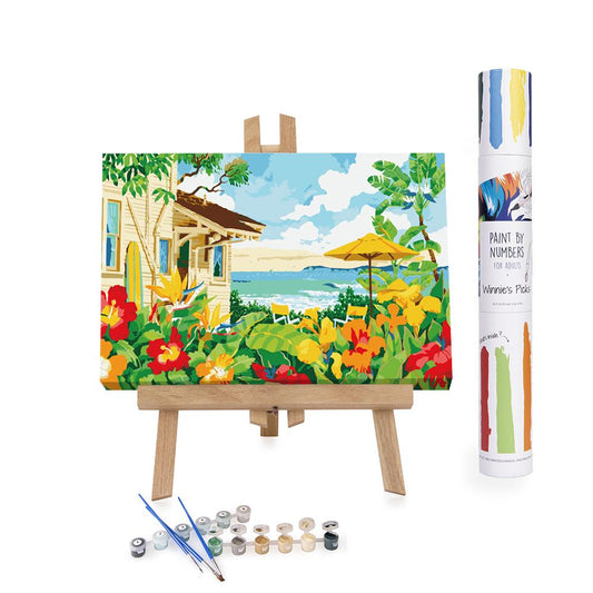 Beach Wagon Large Paint by Numbers Kit for Adults Free Shipping