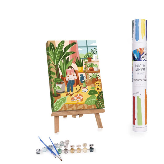 Colorful French Bulldog Easy Paint by Numbers Kit for Adults Free Shipping  From California, USA 